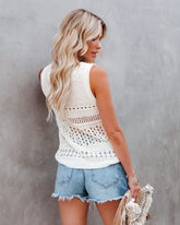 Thar Desert Sleeveless Knit Top - Off White - FINAL SALE LOVE-003